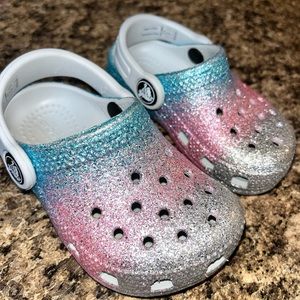 Crocs Girls Toddler Glitter Class Clog